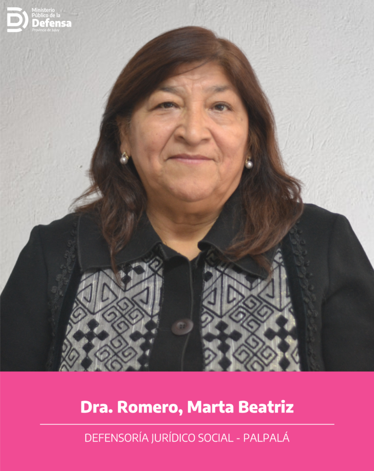 Dra. Romero - Palpalá