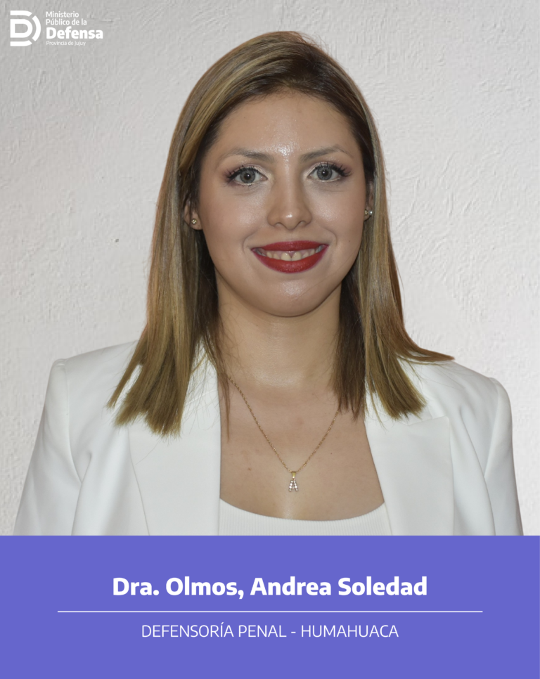 Dra Olmos Penal Humahuaca