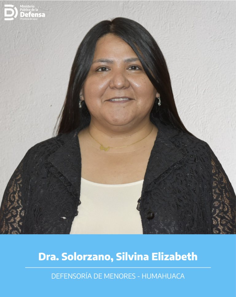 Dra solorzano menores humahuaca